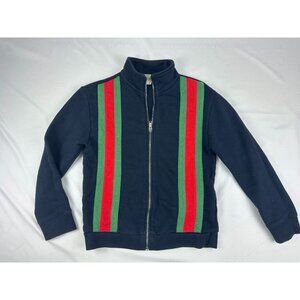 Gucci Children's Navy Sports Jacket With a Branded Ribbon Size 8 Italy